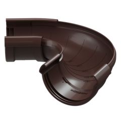 Регулируемый угол 60..160° водосточного желоба «Дёке Люкс», шоколал