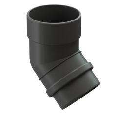 Колено 45° «Дёке Люкс», графит