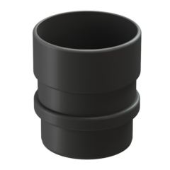 Муфта водосточной трубы «Дёке Люкс», графит