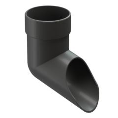 Наконечник водосточной трубы «Дёке Люкс», графит