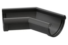 Угол 135° водосточного желоба «Дёке Люкс», графит