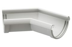 Угол 135° водосточного желоба «Дёке Люкс», пломбир