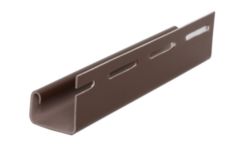 профиль J-trim для фасадных панелей «FineBer», коричневый