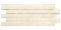 фасадная панель «Grand Line Classic», состаренный кирпич молочный