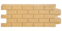 фасадная панель «Grand Line Classic», состаренный кирпич песочный