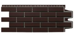 фасадная панель «Grand Line Design», клинкерный кирпич шоколадный