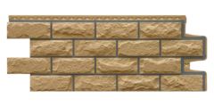 фасадная панель «Grand Line Design», колотый камень песочный
