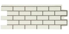 фасадная панель «Grand Line Design», состаренный кирпич молочный