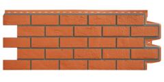 фасадная панель «Grand Line Design», состаренный кирпич терракотовый