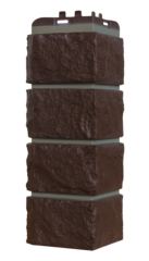 угловой элемент для панели «Grand Line Design», колотый камень шоколадный