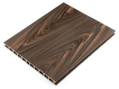 Двухсторонняя террасная доска из ДПК «Lecole Select». Тёмно-коричневая