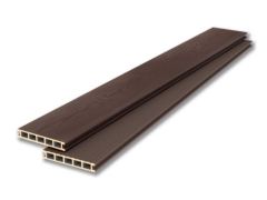 Двухсторонняя террасная доска из ДПК «Lecole Nature». Венге