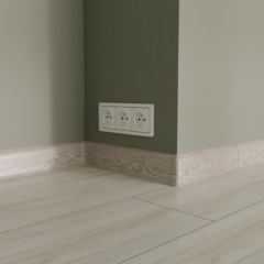 плинтус ПВХ «Ideal» серия «Классик», дуб айсберг