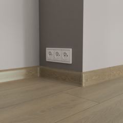 плинтус ПВХ «Ideal» серия «Классик», дуб мокко