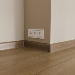 плинтус ПВХ «Ideal» серия «Классик», дуб рустик