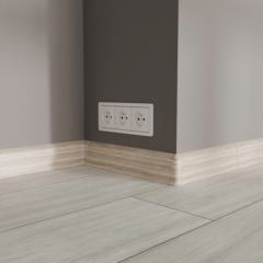 плинтус ПВХ «Ideal» серия «Классик», клён белый