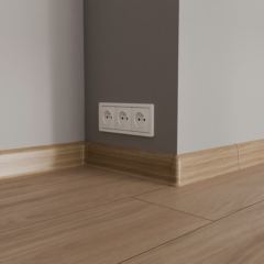 плинтус ПВХ «Ideal» серия «Классик», клён северный