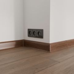 плинтус ПВХ «Ideal» серия «Классик», орех