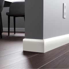 Плинтус МДФ «ProfBuild» профиль А1, белый