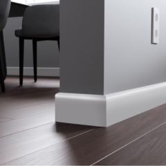 Плинтус МДФ «ProfBuild» профиль А1, белоснежный