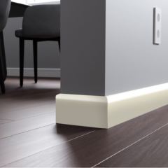 Плинтус МДФ «ProfBuild» профиль А1, айвори (слоновая кость)