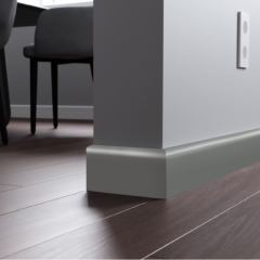 Плинтус МДФ «ProfBuild» профиль А1, тёмно-серый