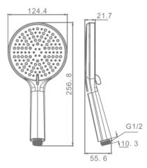 Ручная лейка для душа R450.50, чертёж