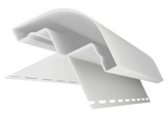 Радиусный наружный угол «ЯФАСАД», белый