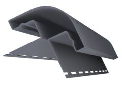 Радиусный наружный угол «ЯФАСАД», графит